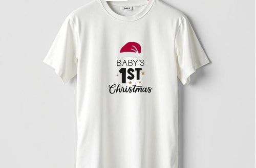 Baby's First Christmas t-shirt-Adult