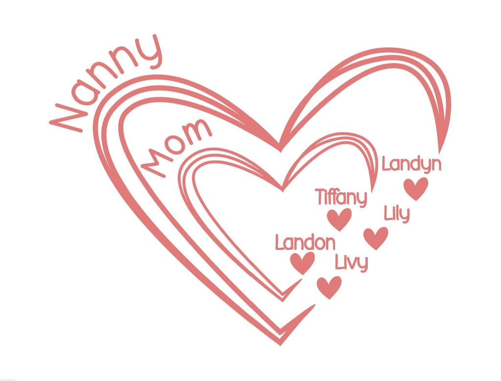 Personalized Mom/Grandparent t-shirt