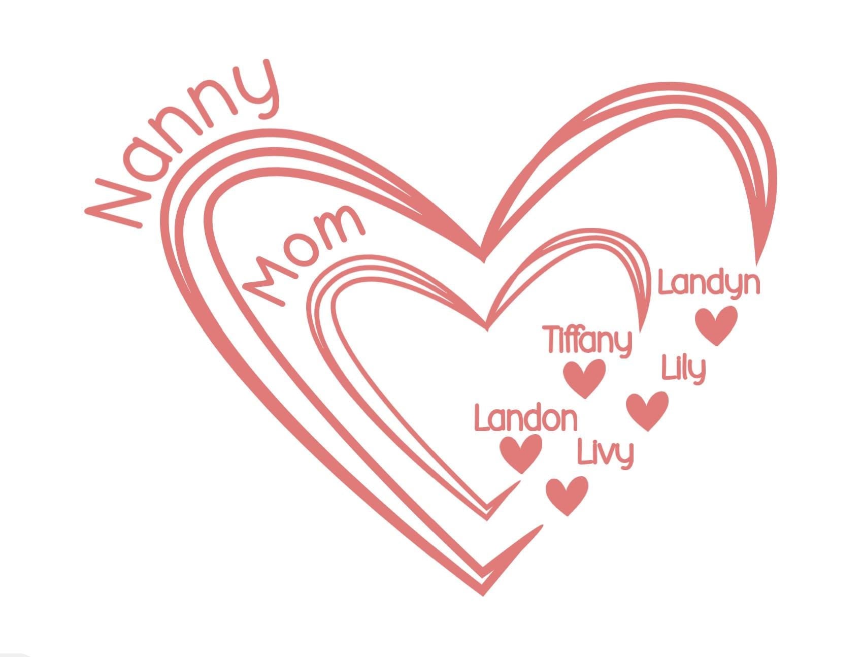 Personalized Mom/Grandparent t-shirt