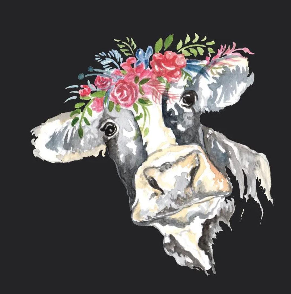 Cow with Flowers t-shirt