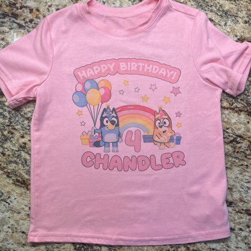 Bluey birthday girl t-shirt-youth