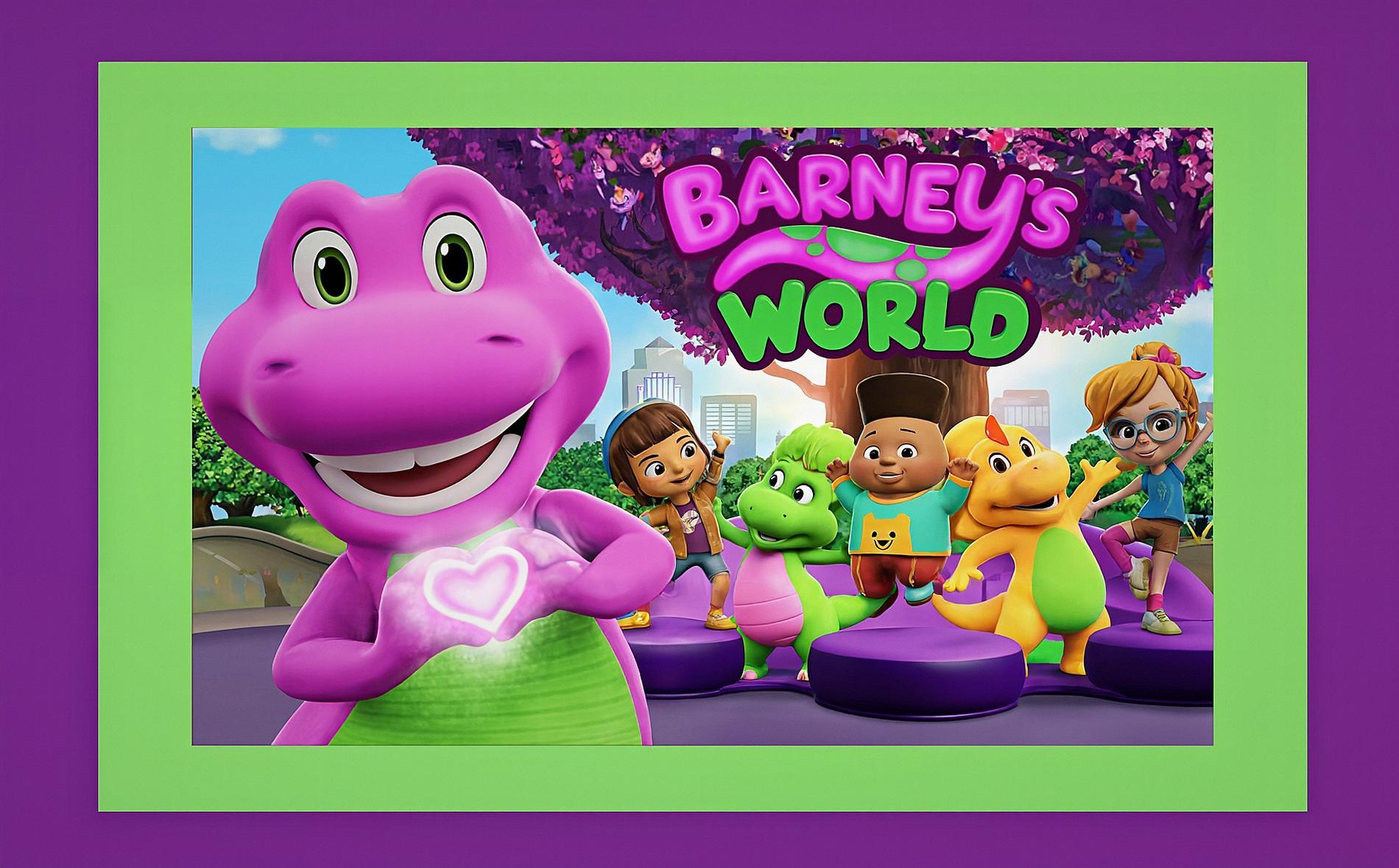 Barney's World toddler cup digital download