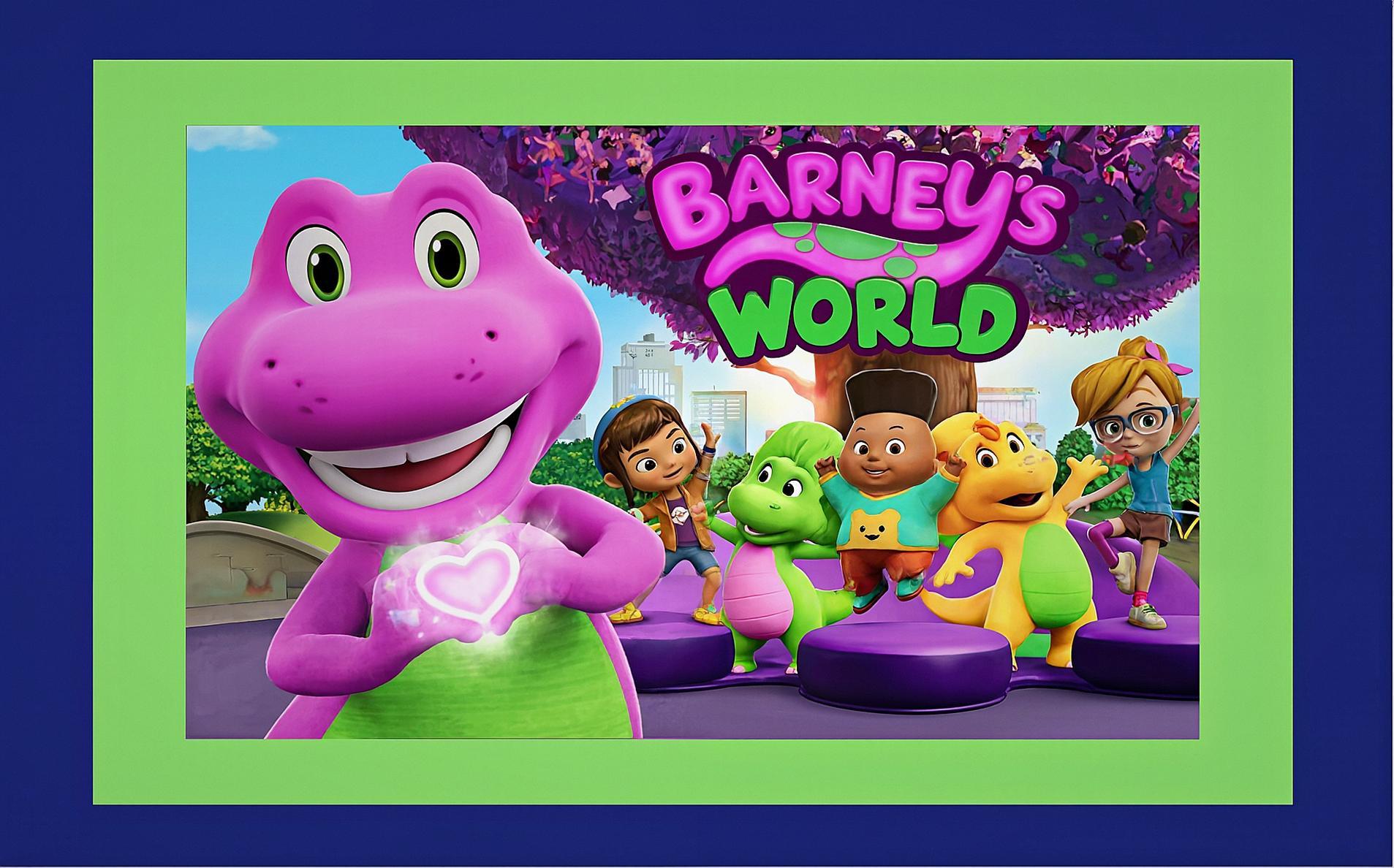 Barney's World toddler cup digital download