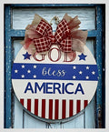 God Bless America door sign