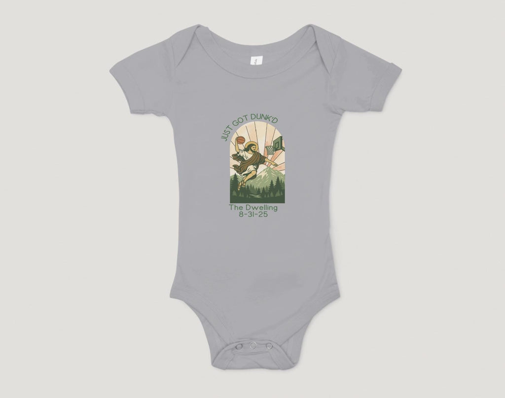 Just Got Dunked onesie for Baptism