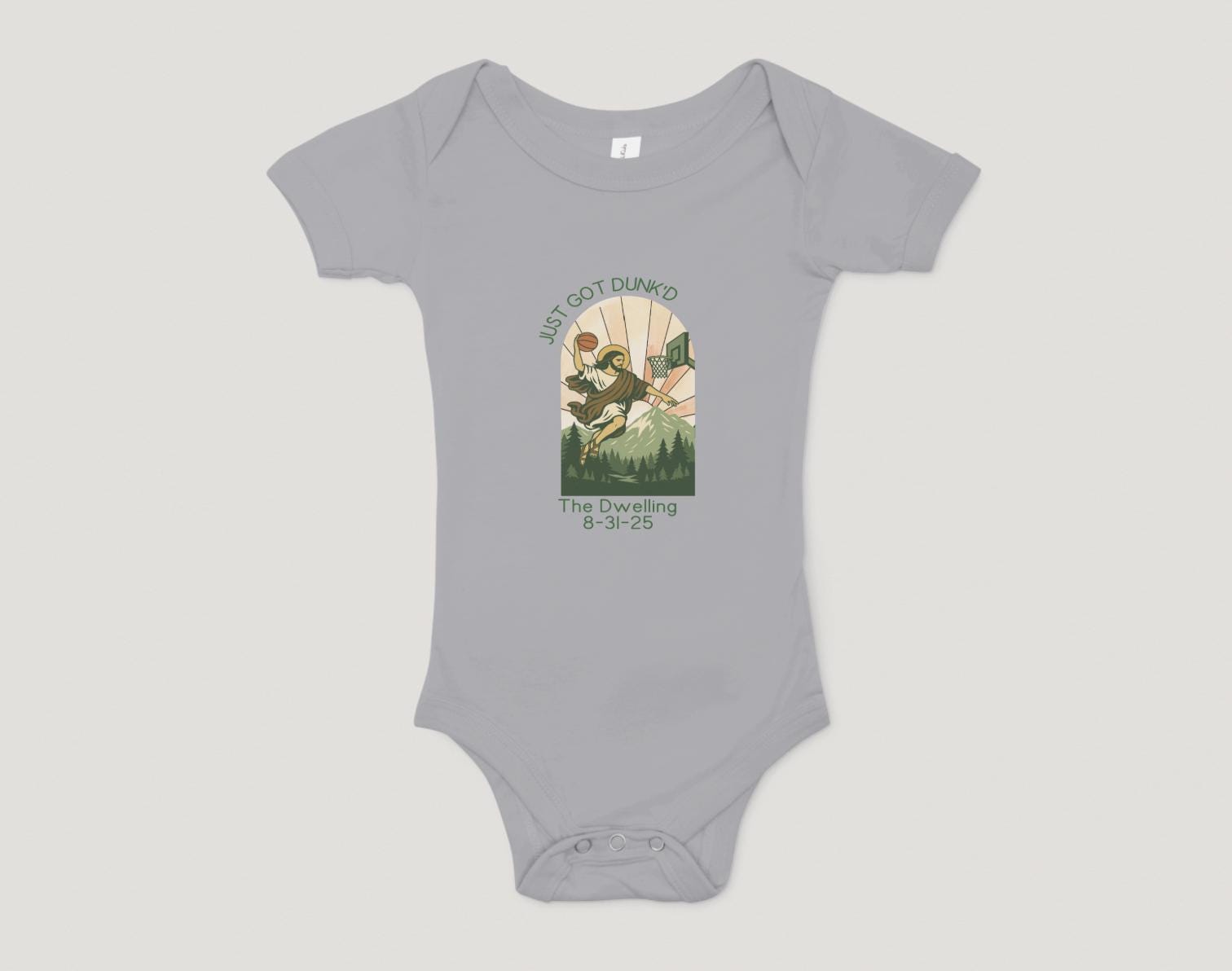 Just Got Dunked onesie for Baptism