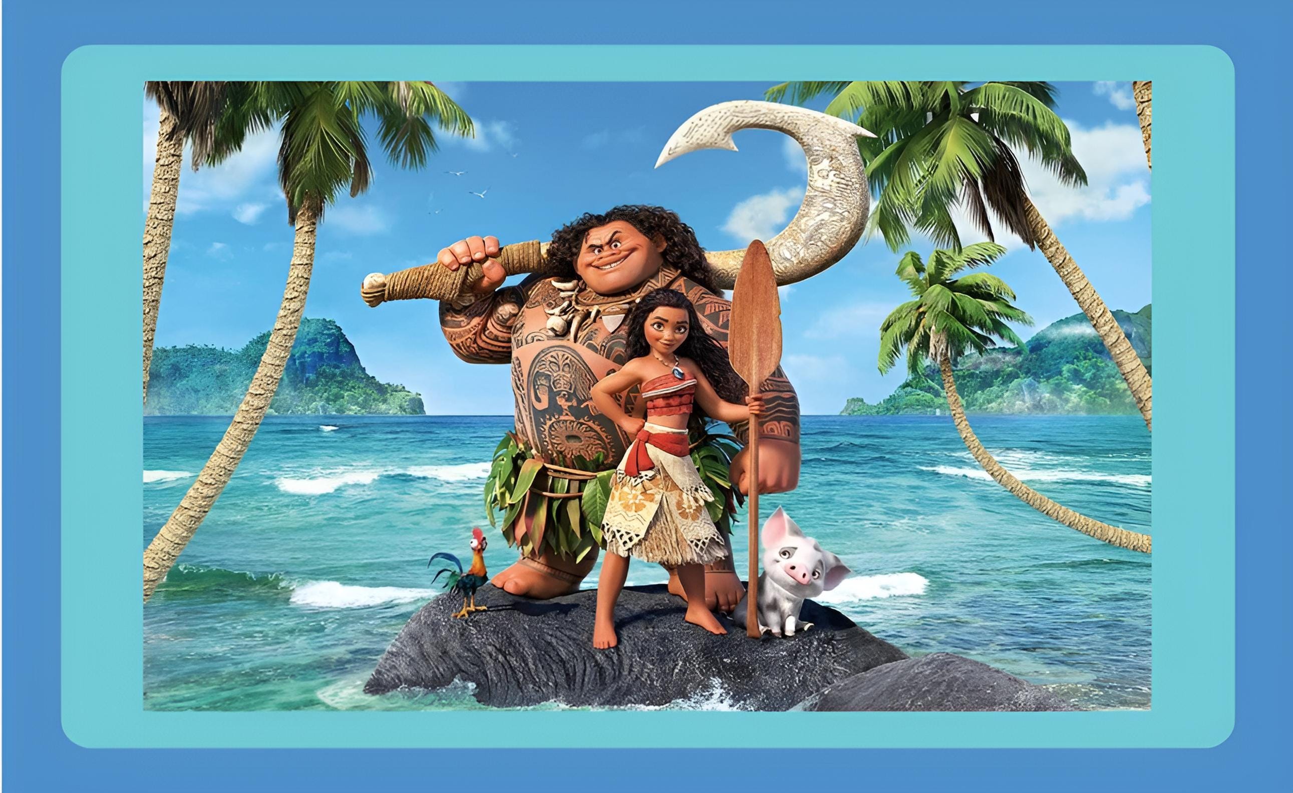 Moana & Maui Ocean Adventure Print Digital Download