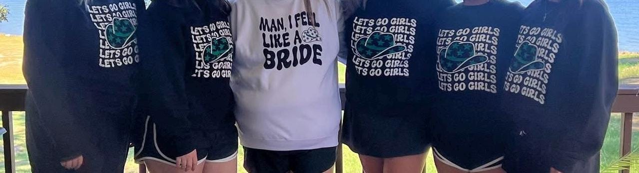 Man, I Feel Like a Bride – Funny Western Bachelorette T-Shirt