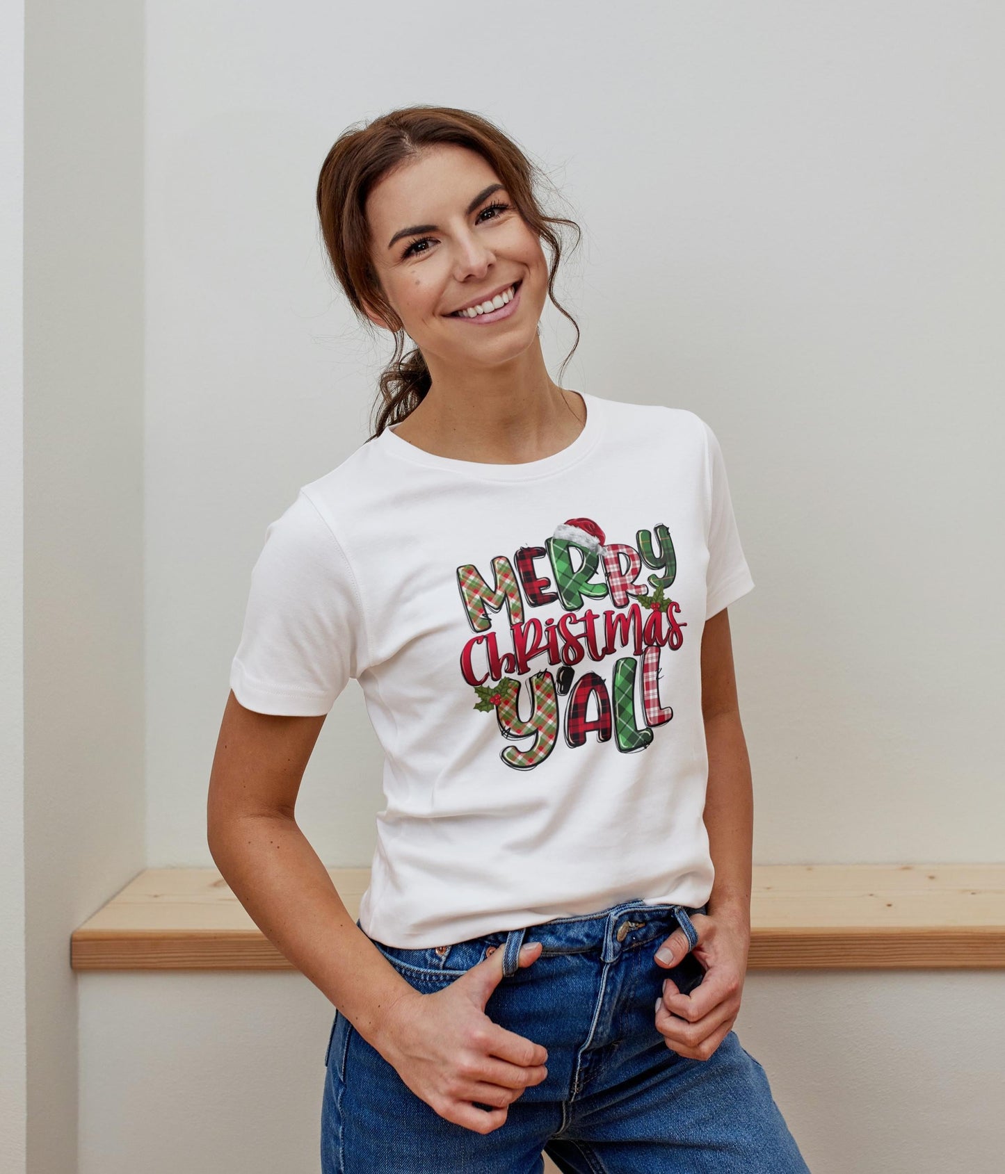 MERRY CHRISTMAS Y'ALL T-Shirt – Southern Holiday Cheer in Style!
