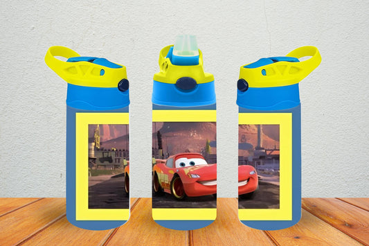 Lightning McQueen Kids Water Bottle – Disney Pixar “Cars” Theme