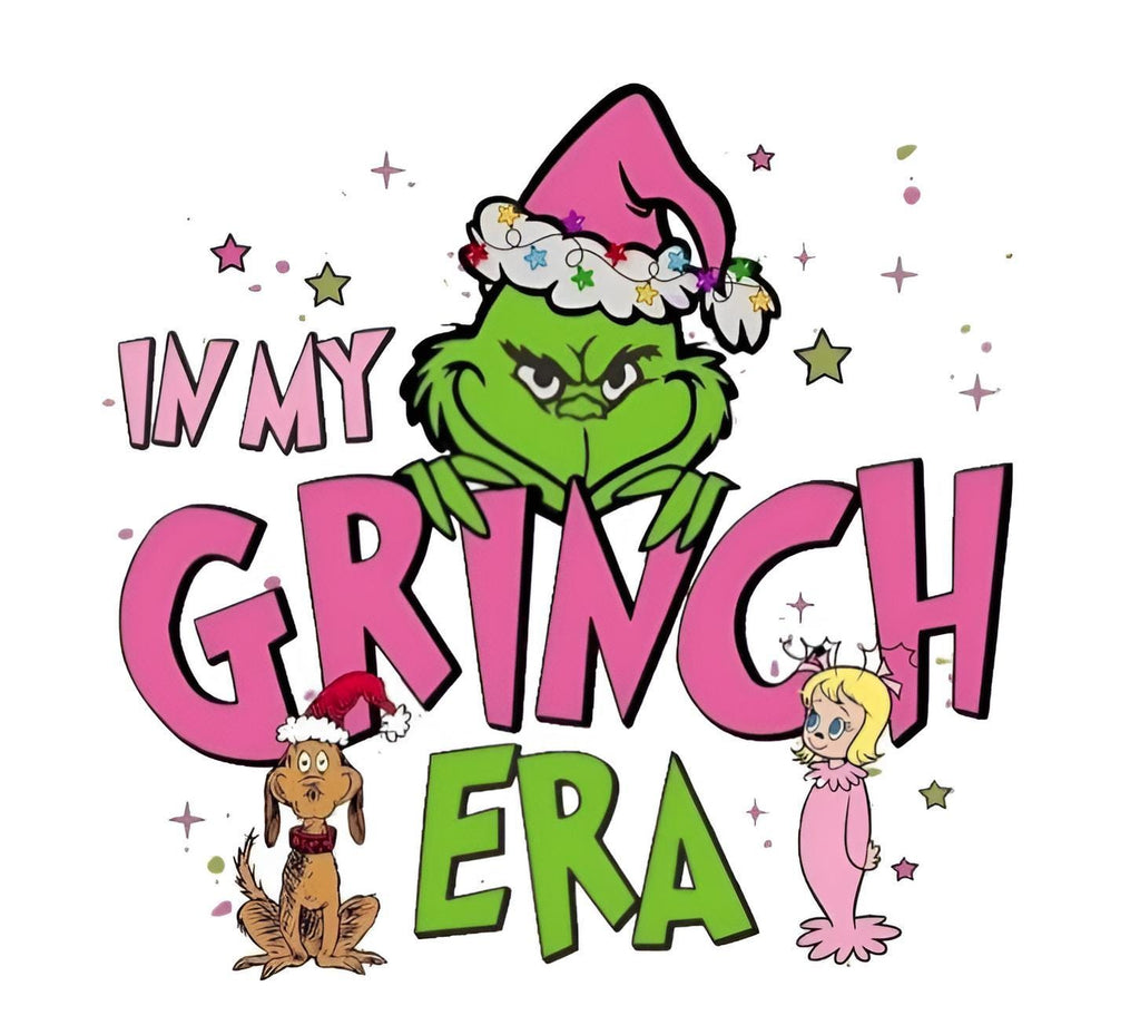 In My Grinch Era Sweatshirt – Funny Christmas Sweatshirt for Kids