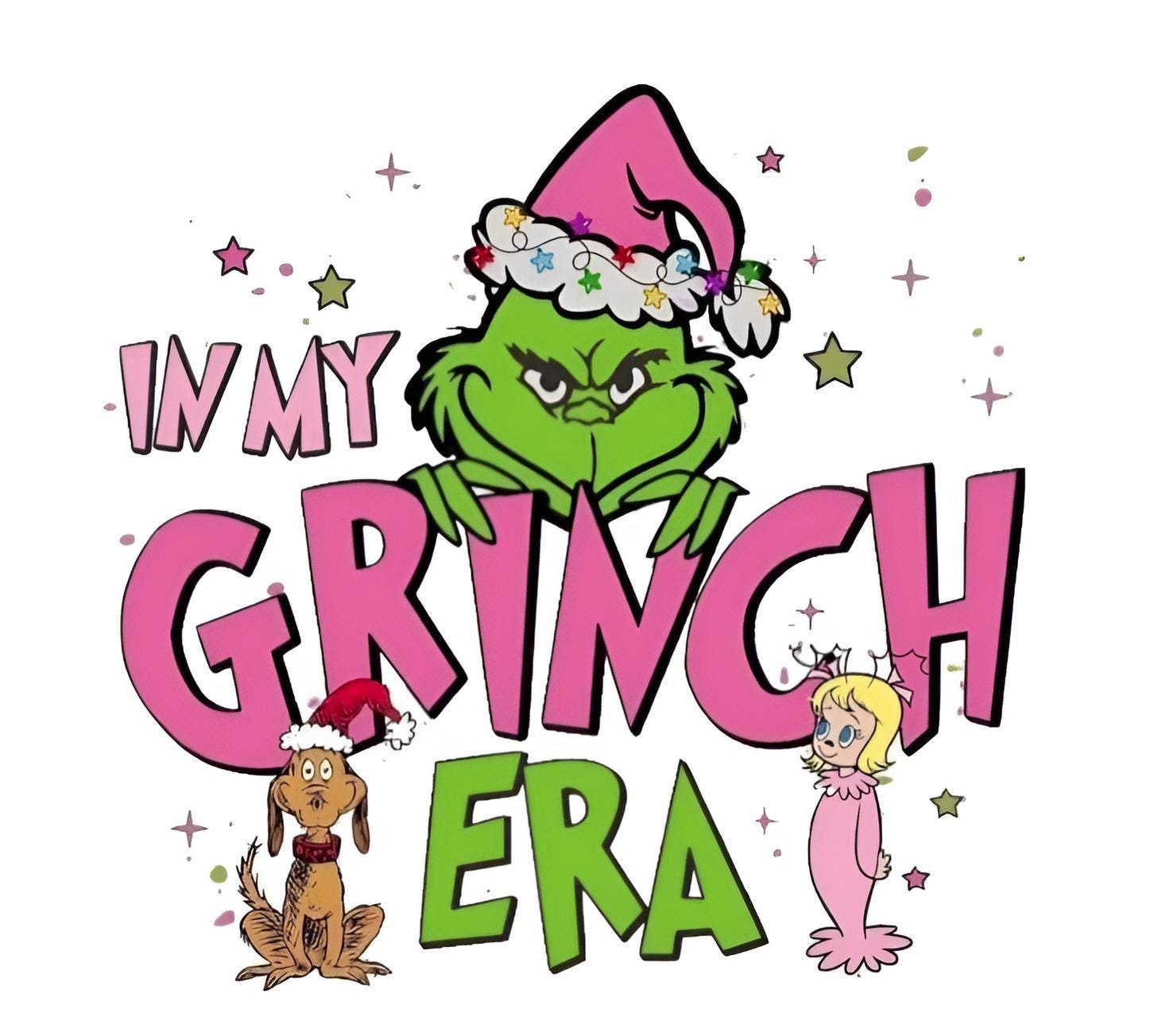 In My Grinch Era Sweatshirt – Funny Christmas Sweatshirt for Kids