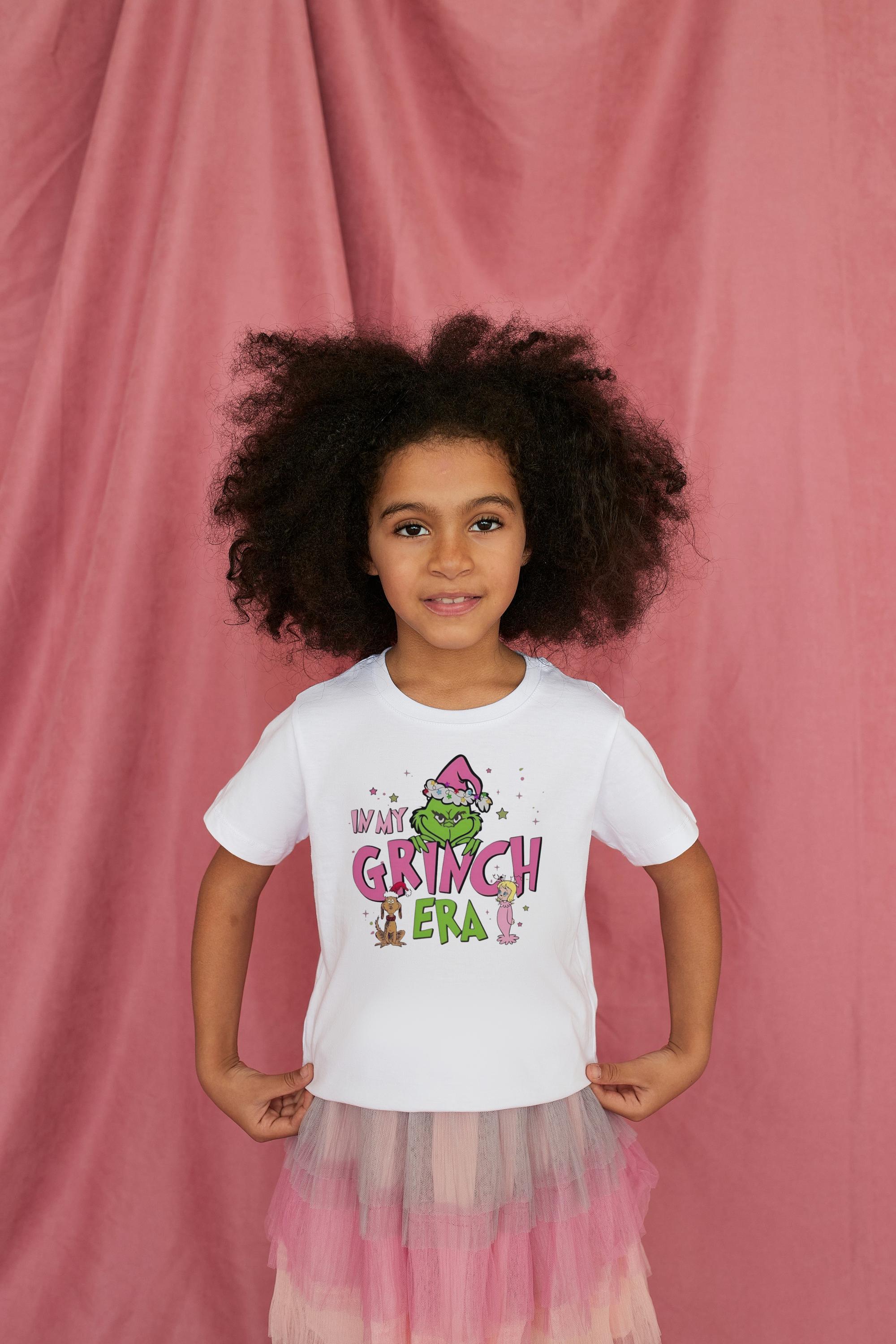 In My Grinch Era Shirt – Funny Christmas Tee for Kids