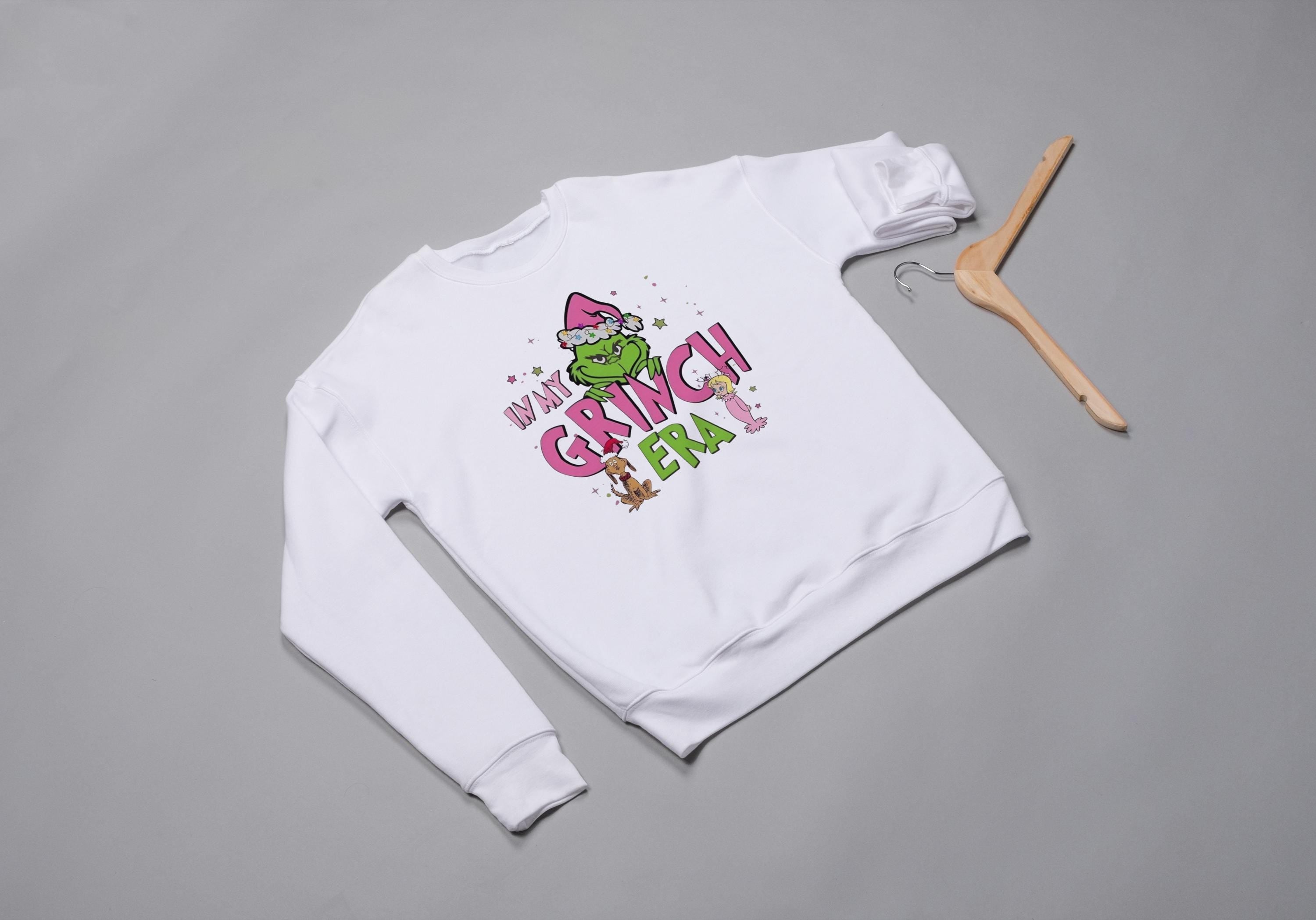 In My Grinch Era Sweatshirt – Funny Christmas Sweatshirt for Kids