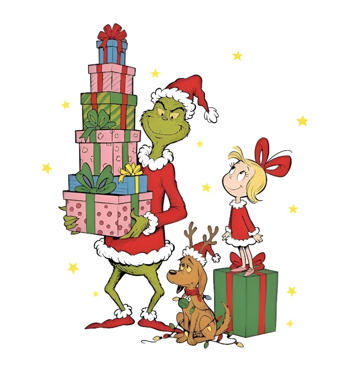 Adult Grinch Christmas T-Shirt – Cindy Lou Who & Max – Funny Holiday Tee