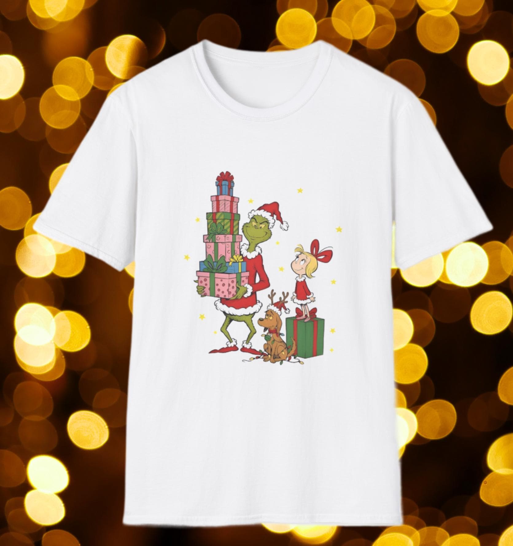 Adult Grinch Christmas T-Shirt – Cindy Lou Who & Max – Funny Holiday Tee